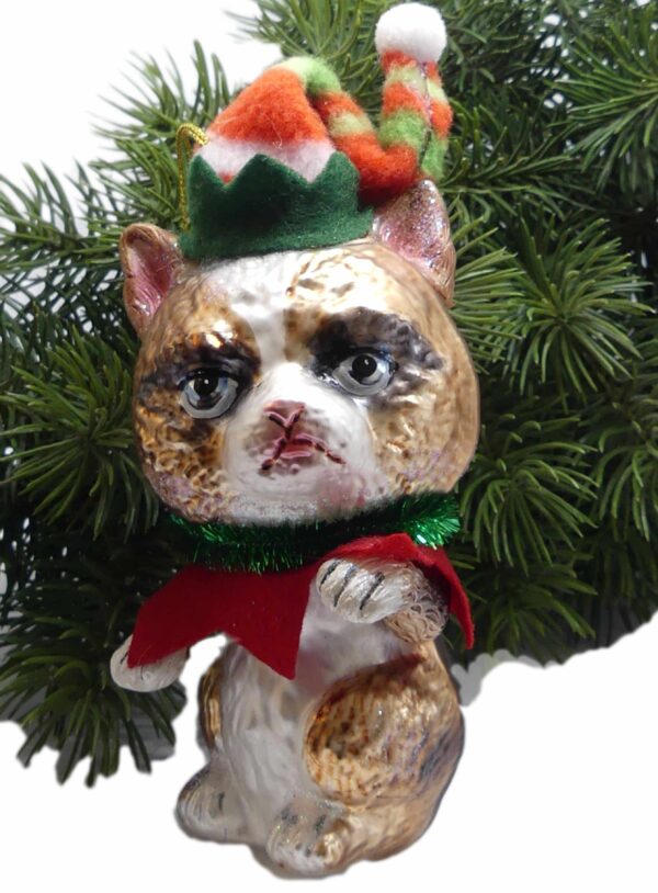 Weihnachtsdeko Katze